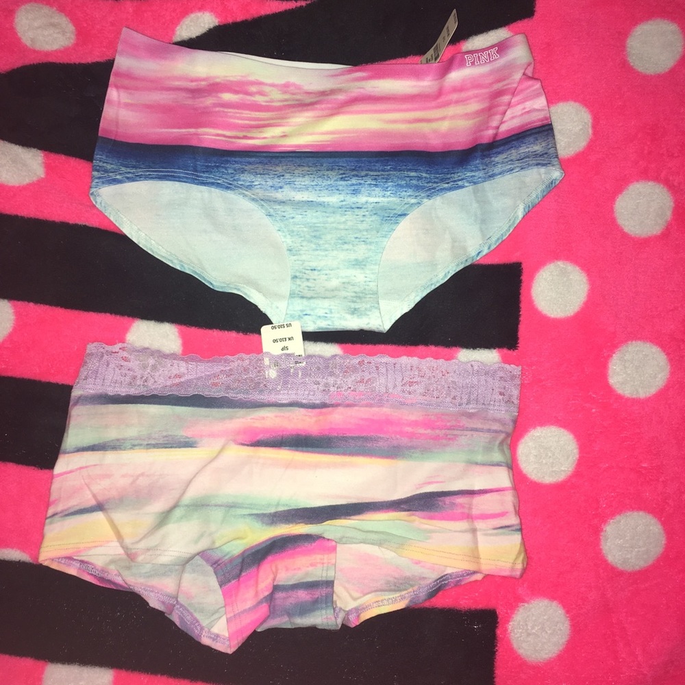 2 Victoria’s Secret PINK PANTIES NWT SZ Small